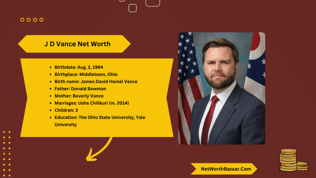 JD Vance Net Worth 2024 Family, Age, Wife, Height, Religion, Bio